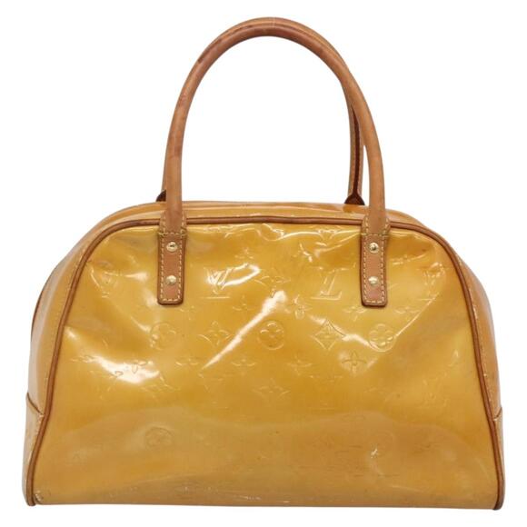 LOUIS VUITTON Monogram Vernis Tompkins Square Hand Bag Beige M91149 - Picture 3 of 13